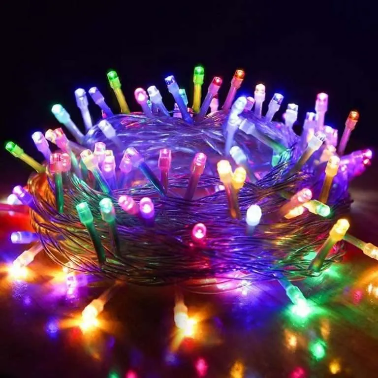 50M 400LED Fairy String Lights for Outdoor and Indoor Use with Clear PVC Cable 24V (Solar Panel) (Colour)