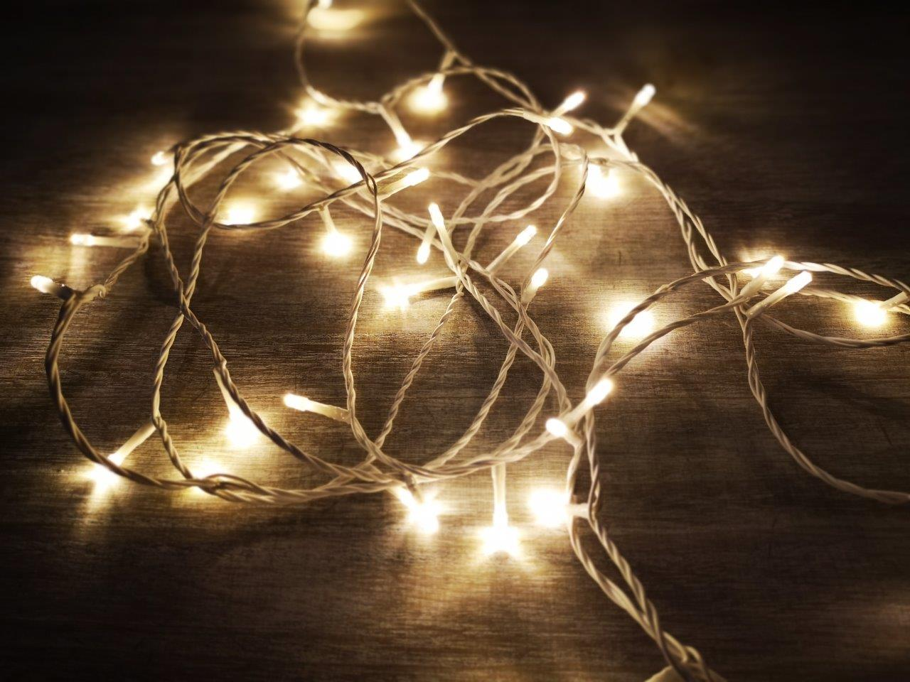 50M 400LED Fairy String Lights for Outdoor and Indoor Use with Clear PVC Cable 24V (Solar Panel) (White)