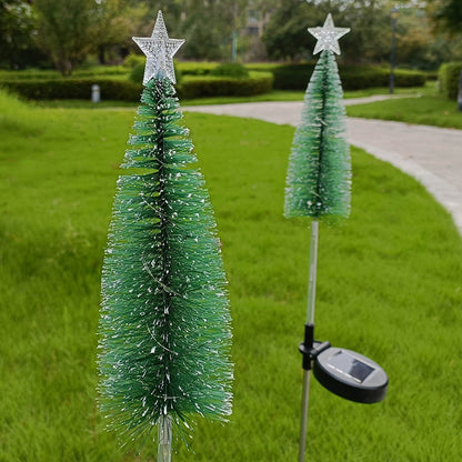 Solar Small Christmas Palm Tree Lights (Colour)