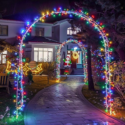 50M 400LED Fairy String Lights for Outdoor and Indoor Use with Clear PVC Cable 24V (Solar Panel) (White)